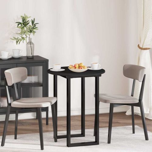 Топ за маса Черно 60 x 60 x 1,5 cm Инженерно дърво