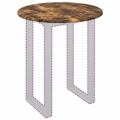 Топ за маса Опушен дъб 60 x 60 x 1,5 cm Инженерно дърво