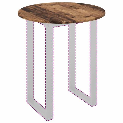 Топ за маса Старо дърво 60 x 60 x 1,5 cm Инженерно дърво