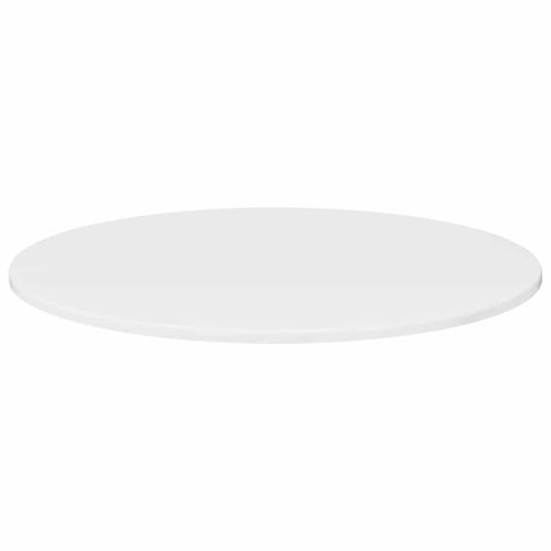 Топ за маса Бяло Със Силен Гланц 70 x 70 x 1,5 cm