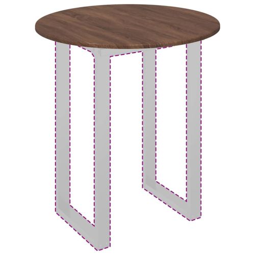 Топ за маса Кафяв дъб 70 x 70 x 1,5 cm Инженерно дърво