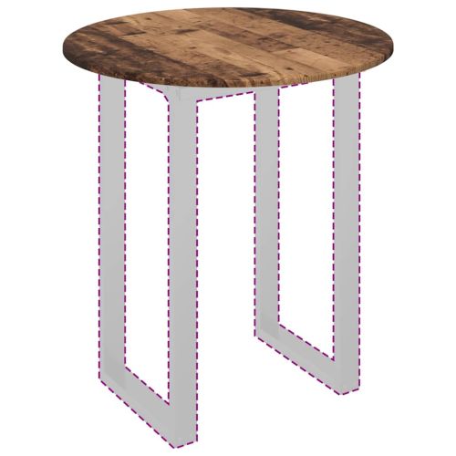 Топ за маса Старо дърво 70 x 70 x 1,5 cm Инженерно дърво