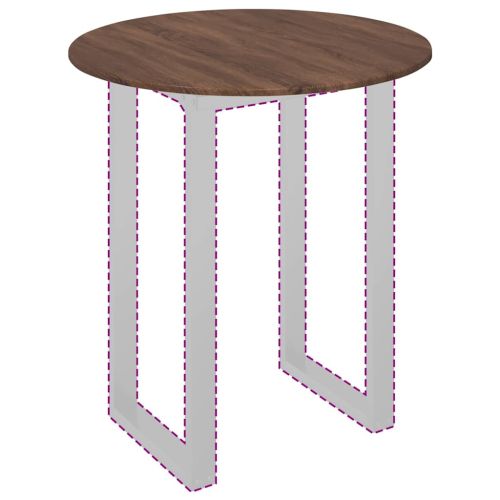 Топ за маса Кафяв дъб 80 x 80 x 1,5 cm Инженерно дърво