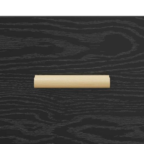 Шкаф за легло 2 pcs Черния дъб 40 x 35 x 47.5см Инженерно дърво