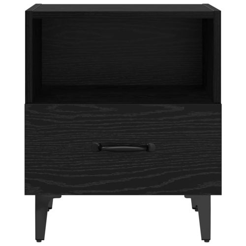 Нощен шкаф Черен дъб 40 x 35 x 47.5 см Инженерно дърво