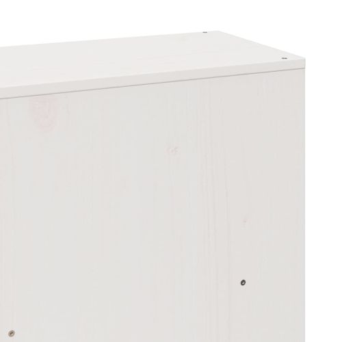 Легло с етажерка за книги, без матрак, 180x200 см, бор масив