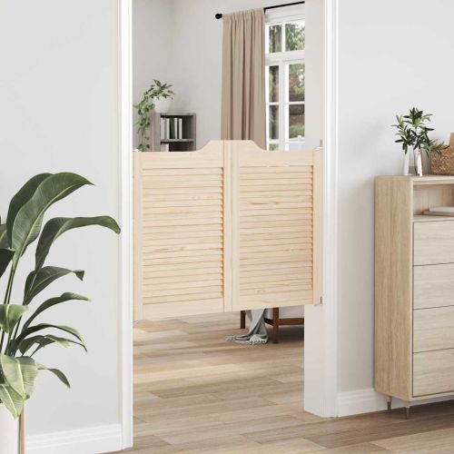 Люлеещи се врати Louvred Design 2 двойки масивна дървесина бор