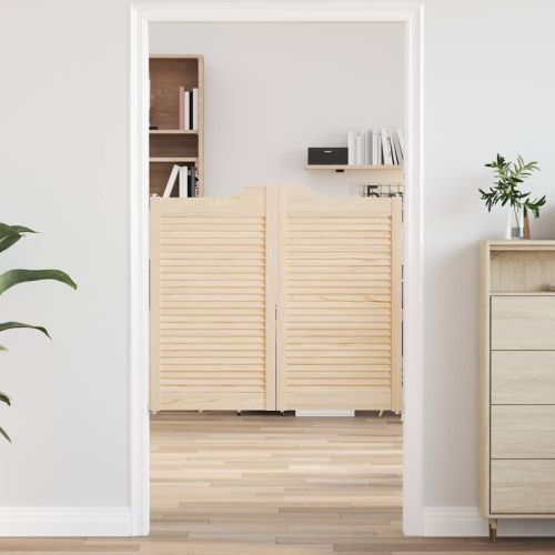 Люлеещи се врати Louvred Design 1-Pair масивна дървесина бор