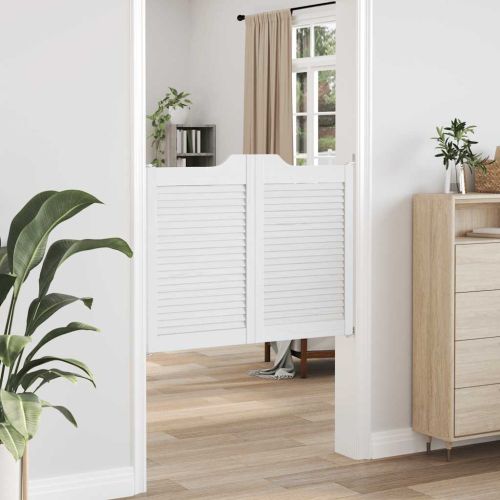 Врати с люлеещ се дизайн 1 чифт бели 80x100 cm