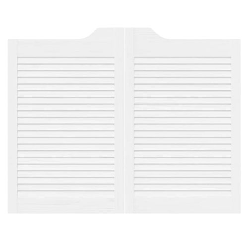 Врати с люлеещ се дизайн 1 чифт бели 80x100 cm