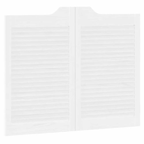 Врати с люлеещ се дизайн 1 чифт бели 80x100 cm