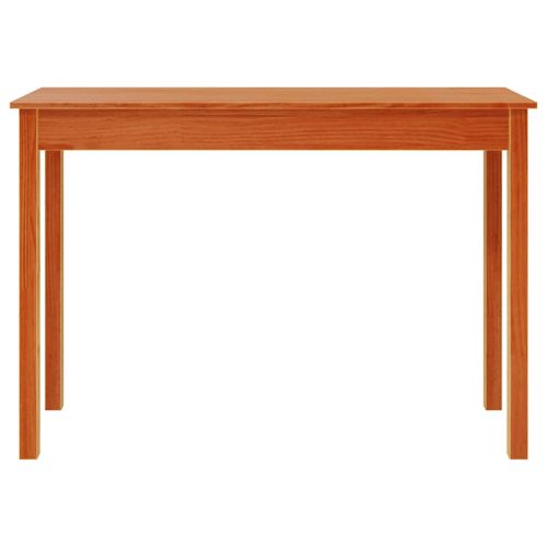 Конзолна маса, восъчнокафява, 110x40x75 см, борово дърво масив