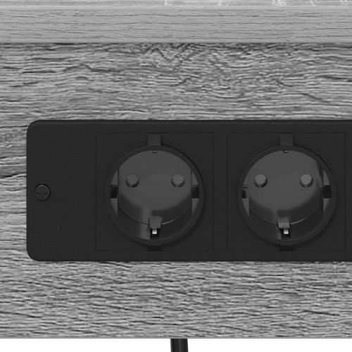 Нощен шкаф 2 pcs Сив Сонома 41 x 31 x 76 см Инженерно дърво