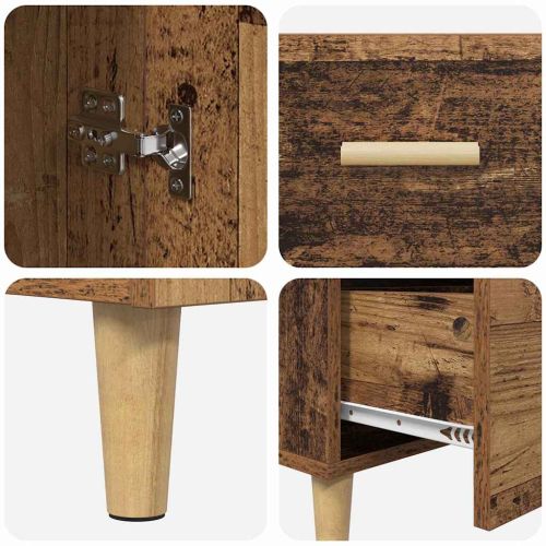 Служебен шкаф Старо дърво 34 x 69.5 x 90 см Инженерно дърво