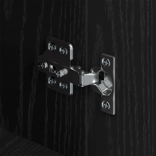 Служебен шкаф Черен дъб 34 x 90 x 80 см Инженерно дърво