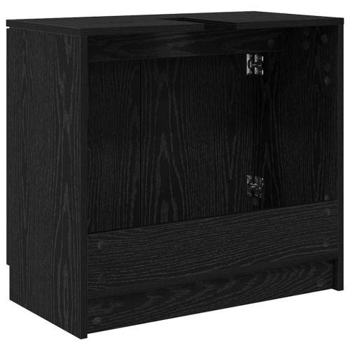 Шкаф за баня Черния дъб 64,5 x 33,5 x 59 см Инженерно дърво