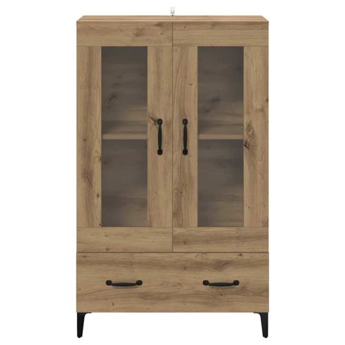 Висок шкаф Дъб 70 x 31 x 115 см Инженерна дървесина и желязо