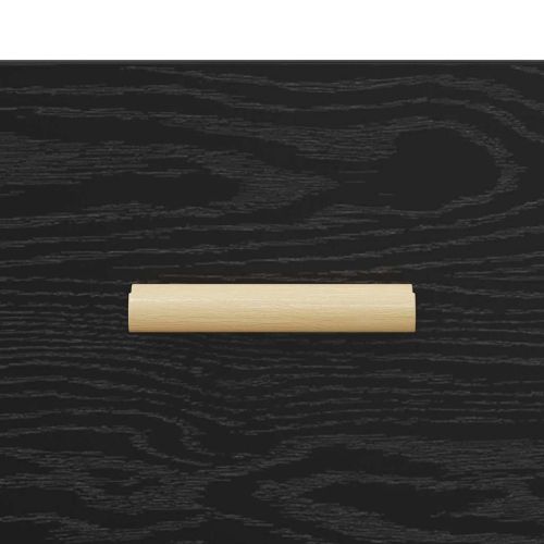 Служебен шкаф Черен дъб 34 x 34.5 x 90 см Инженерно дърво