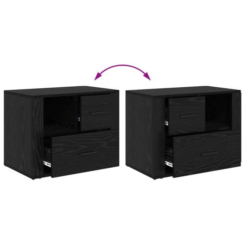 Нощен шкаф Черния дъб 35 x 60 x 50 см Инженерно дърво