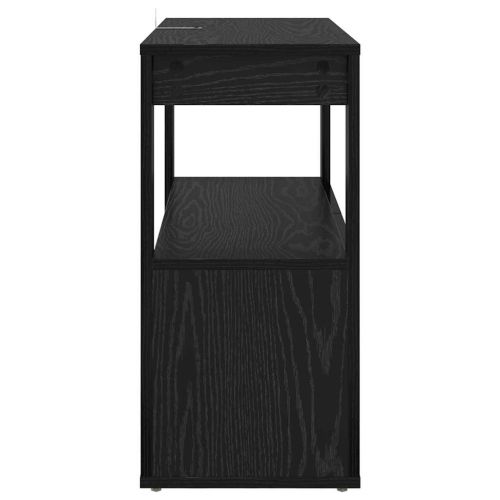 Служебен шкаф Черен дъб 80 x 30 x 60 cm Инженерно дърво