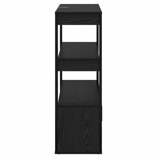 Служебен шкаф Черен дъб 30 x 80 x 90 см Инженерно дърво