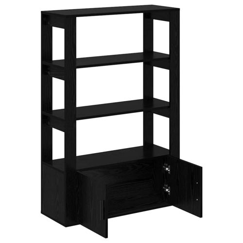 Служебен шкаф Черен дъб 30 x 80 x 119.5 см Инженерно дърво