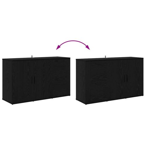 с чекмедже Черен дъб 100 x 33 x 59.5 см Инженерно дърво