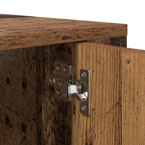 Стенен ТВ кабинет Старо дърво 80 х 34.5 х 40 см Инженерно дърво