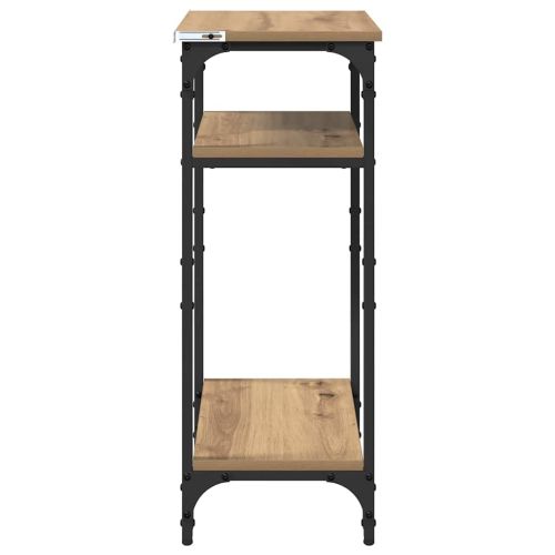 Странична маса с рафт Дъб 40 x 30 x 75 cm Инженерно дърво