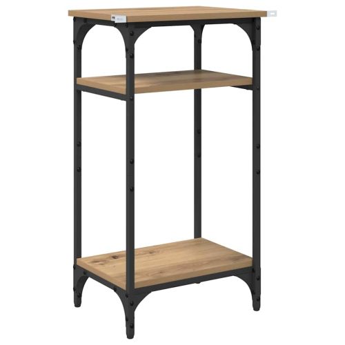 Странична маса с рафт Дъб 40 x 30 x 75 cm Инженерно дърво