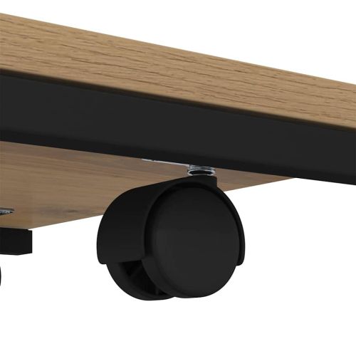 Странична маса с рафт Дъб 50 x 35 x 55.5 см Инженерно дърво