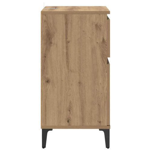 Нощен шкаф с чекмедже 2 pcs Дъб 40 x 35 x 70 см Инженерно дърво