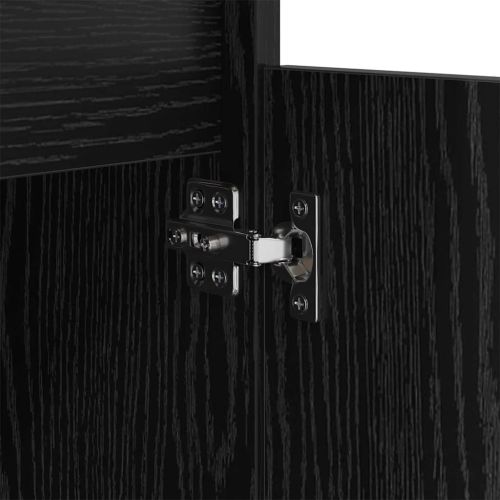 Нощен шкаф 2 pcs Черния дъб 40 x 35 x 70 см Инженерно дърво