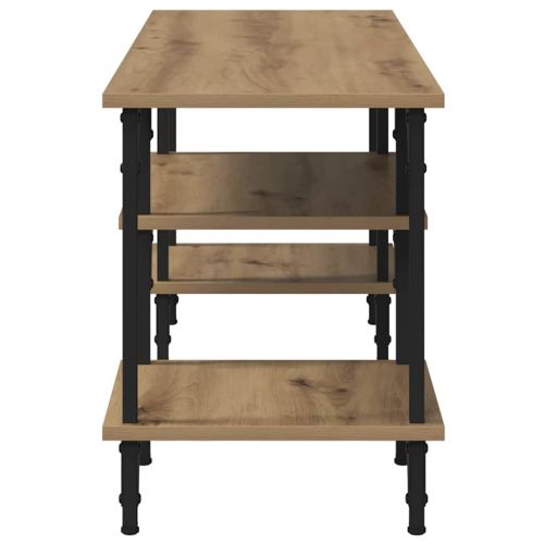 ТВ шкаф Дъб 102 x 35 x 45,5 см Инженерна дървесина и желязо