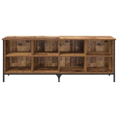 Шкаф за обувки с рафт Старо дърво 131 x 35 x 50 см