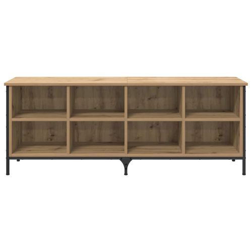 Шкаф за обувки с рафт със съхранение Дъб 131 x 35 x 50 см