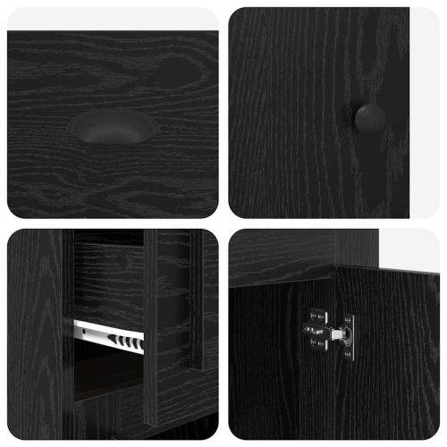 Страничен шкаф Черния дъб 40 x 50 x 75 см Инженерно дърво