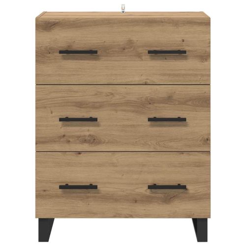 Служебен шкаф с чекмедже Дъб 69,5 x 34 x 90 см