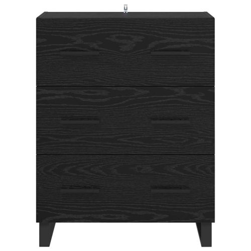 Служебен шкаф с чекмедже Черния дъб 69,5 x 34 x 90 см