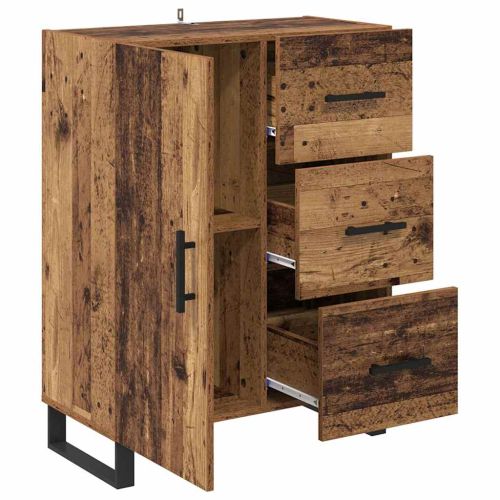 Служебен шкаф с чекмедже Старо дърво 69,5 x 34 x 90 см