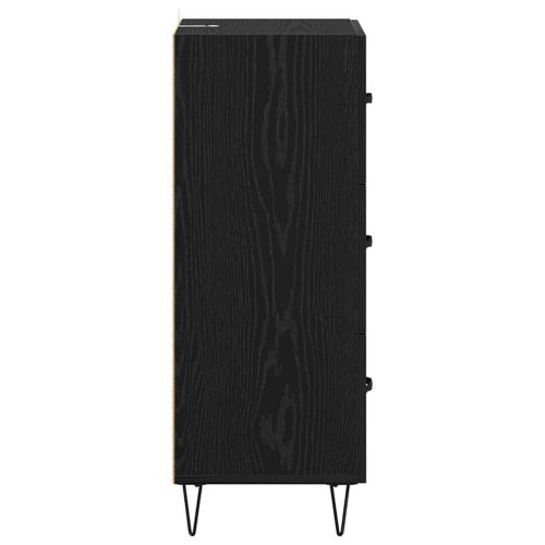 Служебен шкаф Черен дъб 34 x 34.5 x 90 см Инженерно дърво
