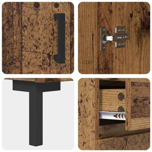 Служебен шкаф Старо дърво 69.5 x 34 x 90 см Инженерно дърво