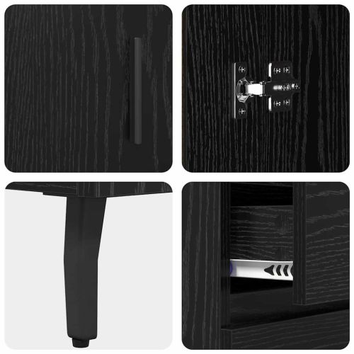 Служебен шкаф с чекмедже Черния дъб 69,5 x 34 x 90 см