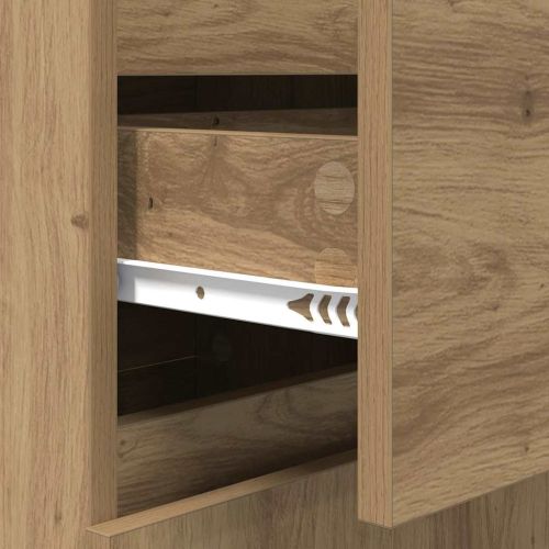 Служебен шкаф Дъб 40 x 35 x 70 см Инженерна дървесина и желязо