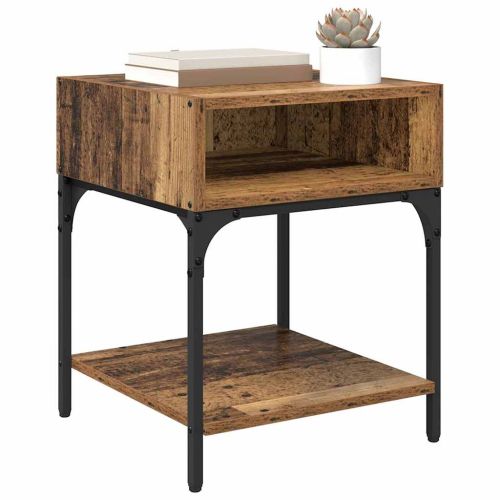 Нощно шкафче Старо дърво 40 x 40 x 50 cm Инженерно дърво