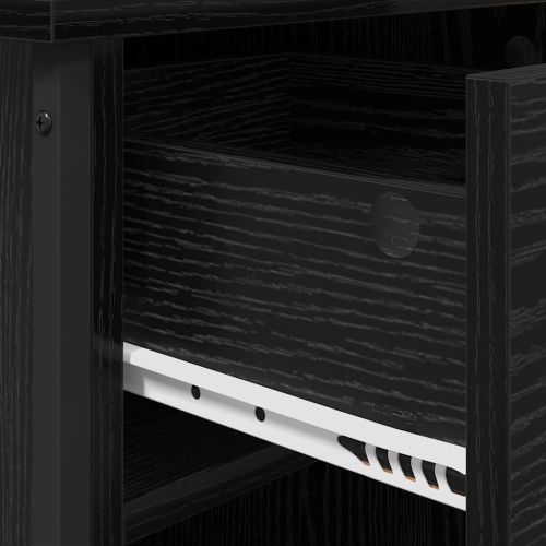 Нощен шкаф 2 pcs Черния дъб 40 x 42 x 50 cm Инженерно дърво