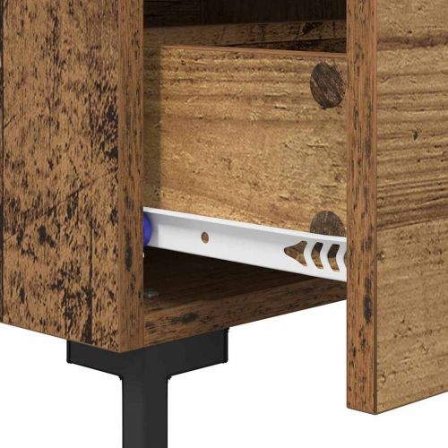 Нощен шкаф 2 pcs Старо дърво 40 x 35 x 47,5 см Инженерно дърво