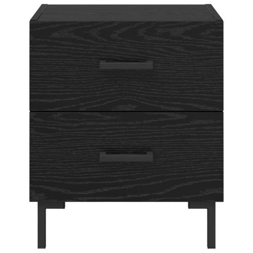 Нощен шкаф 2 pcs Черния дъб 40 x 35 x 47,5 см Инженерно дърво