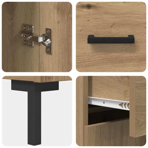 Служебен шкаф с чекмедже Дъб 69,5 x 34 x 90 см Инженерно дърво