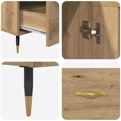 Висок шкаф с чекмедже Дъб 69,5 x 31 x 115 см Инженерно дърво